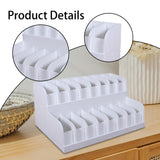 Maxbell Belt Organizer 2 Tiered Sleek Multi Compartments for Shop Dressing Room Dorm 16 Grids