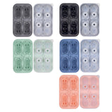 Maxbell Silicone Chilled Cube Tray DIY Funny 3D Pet Shaped for Lemonade Coffee Drink Blue