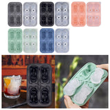 Maxbell Silicone Chilled Cube Tray DIY Funny 3D Pet Shaped for Lemonade Coffee Drink Blue