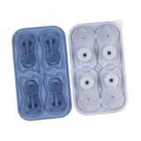 Maxbell Silicone Chilled Cube Tray DIY Funny 3D Pet Shaped for Lemonade Coffee Drink Blue