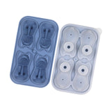 Maxbell Silicone Chilled Cube Tray DIY Funny 3D Pet Shaped for Lemonade Coffee Drink Blue