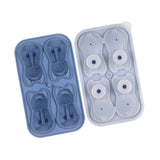 Maxbell Silicone Chilled Cube Tray DIY Funny 3D Pet Shaped for Lemonade Coffee Drink Blue