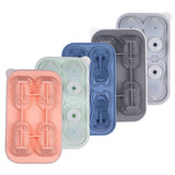 Maxbell Silicone Chilled Cube Tray DIY Funny 3D Pet Shaped for Lemonade Coffee Drink Blue
