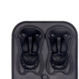 Maxbell Silicone Chilled Cube Tray DIY Funny 3D Pet Shaped for Lemonade Coffee Drink Black
