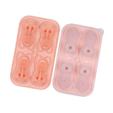 Maxbell Silicone Chilled Cube Tray DIY Funny 3D Pet Shaped for Lemonade Coffee Drink Pink
