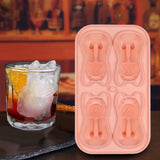 Maxbell Silicone Chilled Cube Tray DIY Funny 3D Pet Shaped for Lemonade Coffee Drink Pink
