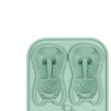 Maxbell Silicone Chilled Cube Tray DIY Funny 3D Pet Shaped for Lemonade Coffee Drink Green