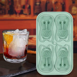 Maxbell Silicone Chilled Cube Tray DIY Funny 3D Pet Shaped for Lemonade Coffee Drink Green
