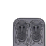 Maxbell Silicone Chilled Cube Tray DIY Funny 3D Pet Shaped for Lemonade Coffee Drink Gray