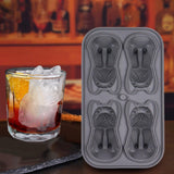 Maxbell Silicone Chilled Cube Tray DIY Funny 3D Pet Shaped for Lemonade Coffee Drink Gray