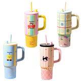 Maxbell Tumbler with Handle Reusable and Straw Leakproof 710ml for Car Office Coffee A