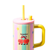 Maxbell Tumbler with Handle Reusable and Straw Leakproof 710ml for Car Office Coffee C