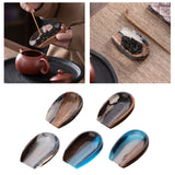 Maxbell Coffee Bean Dosing Cup Wood Resin Cha He Tea Vessel for Office Tea Room Home Color A