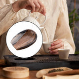 Maxbell Coffee Bean Dosing Cup Wood Resin Cha He Tea Vessel for Office Tea Room Home Color A