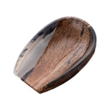 Maxbell Coffee Bean Dosing Cup Wood Resin Cha He Tea Vessel for Office Tea Room Home Color A