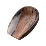 Maxbell Coffee Bean Dosing Cup Wood Resin Cha He Tea Vessel for Office Tea Room Home Color A