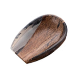Maxbell Coffee Bean Dosing Cup Wood Resin Cha He Tea Vessel for Office Tea Room Home Color A