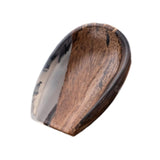 Maxbell Coffee Bean Dosing Cup Wood Resin Cha He Tea Vessel for Office Tea Room Home Color A