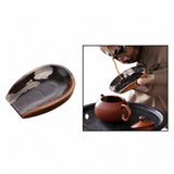 Maxbell Coffee Bean Dosing Cup Wood Resin Cha He Tea Vessel for Office Tea Room Home Color B