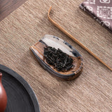 Maxbell Coffee Bean Dosing Cup Wood Resin Cha He Tea Vessel for Office Tea Room Home Color B