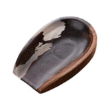 Maxbell Coffee Bean Dosing Cup Wood Resin Cha He Tea Vessel for Office Tea Room Home Color B