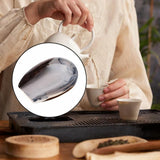 Maxbell Coffee Bean Dosing Cup Wood Resin Cha He Tea Vessel for Office Tea Room Home Color C
