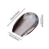 Maxbell Coffee Bean Dosing Cup Wood Resin Cha He Tea Vessel for Office Tea Room Home Color C