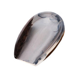 Maxbell Coffee Bean Dosing Cup Wood Resin Cha He Tea Vessel for Office Tea Room Home Color C