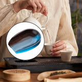 Maxbell Coffee Bean Dosing Cup Wood Resin Cha He Tea Vessel for Office Tea Room Home Color D