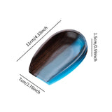 Maxbell Coffee Bean Dosing Cup Wood Resin Cha He Tea Vessel for Office Tea Room Home Color D