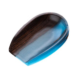 Maxbell Coffee Bean Dosing Cup Wood Resin Cha He Tea Vessel for Office Tea Room Home Color D