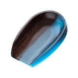 Maxbell Coffee Bean Dosing Cup Wood Resin Cha He Tea Vessel for Office Tea Room Home Color D