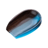 Maxbell Coffee Bean Dosing Cup Wood Resin Cha He Tea Vessel for Office Tea Room Home Color D