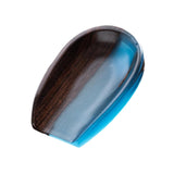 Maxbell Coffee Bean Dosing Cup Wood Resin Cha He Tea Vessel for Office Tea Room Home Color D