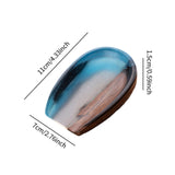 Maxbell Coffee Bean Dosing Cup Wood Resin Cha He Tea Vessel for Office Tea Room Home Color E