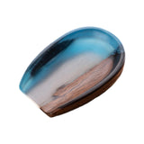 Maxbell Coffee Bean Dosing Cup Wood Resin Cha He Tea Vessel for Office Tea Room Home Color E