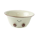 Maxbell Ceramic Salad Bowl Multipurpose Simple Dessert Bowl for Household Restaurant