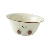 Maxbell Ceramic Salad Bowl Multipurpose Simple Dessert Bowl for Household Restaurant