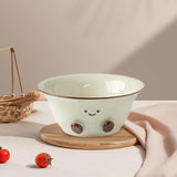 Maxbell Ceramic Salad Bowl Multipurpose Simple Dessert Bowl for Household Restaurant
