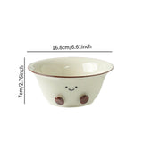 Maxbell Ceramic Salad Bowl Multipurpose Simple Dessert Bowl for Household Restaurant