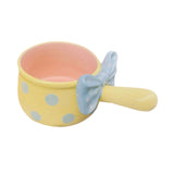 Maxbell Fruit Salad Bowl with Handles Ceramic Soup Crock for Cereal Beef Stew Pasata Yellow
