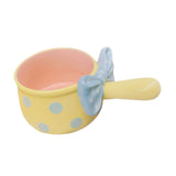 Maxbell Fruit Salad Bowl with Handles Ceramic Soup Crock for Cereal Beef Stew Pasata Yellow