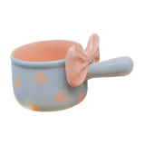 Maxbell Fruit Salad Bowl with Handles Ceramic Soup Crock for Cereal Beef Stew Pasata Blue