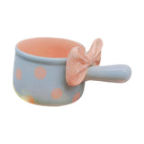 Maxbell Fruit Salad Bowl with Handles Ceramic Soup Crock for Cereal Beef Stew Pasata Blue