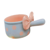 Maxbell Fruit Salad Bowl with Handles Ceramic Soup Crock for Cereal Beef Stew Pasata Blue
