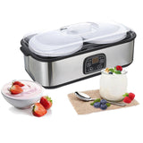 Maxbell Yogurt Machine 1.4L Auto Shut Off Glass Cups for Dining Room Restaurant Shop