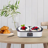 Maxbell Yogurt Machine 1.4L Auto Shut Off Glass Cups for Dining Room Restaurant Shop