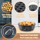 Maxbell Electric Takoyaki Maker 18 Holes Nonstick Takoyaki Pan for Camping Cafe Home