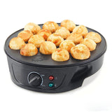Maxbell Electric Takoyaki Maker 18 Holes Nonstick Takoyaki Pan for Camping Cafe Home