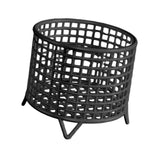 Maxbell Round Metal Wire Basket Sturdy Mesh Storage Bin for Home Laundry Room Toilet Black